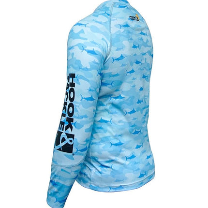 Youth Camo Billfish UV Fishing Shirt (8-20)