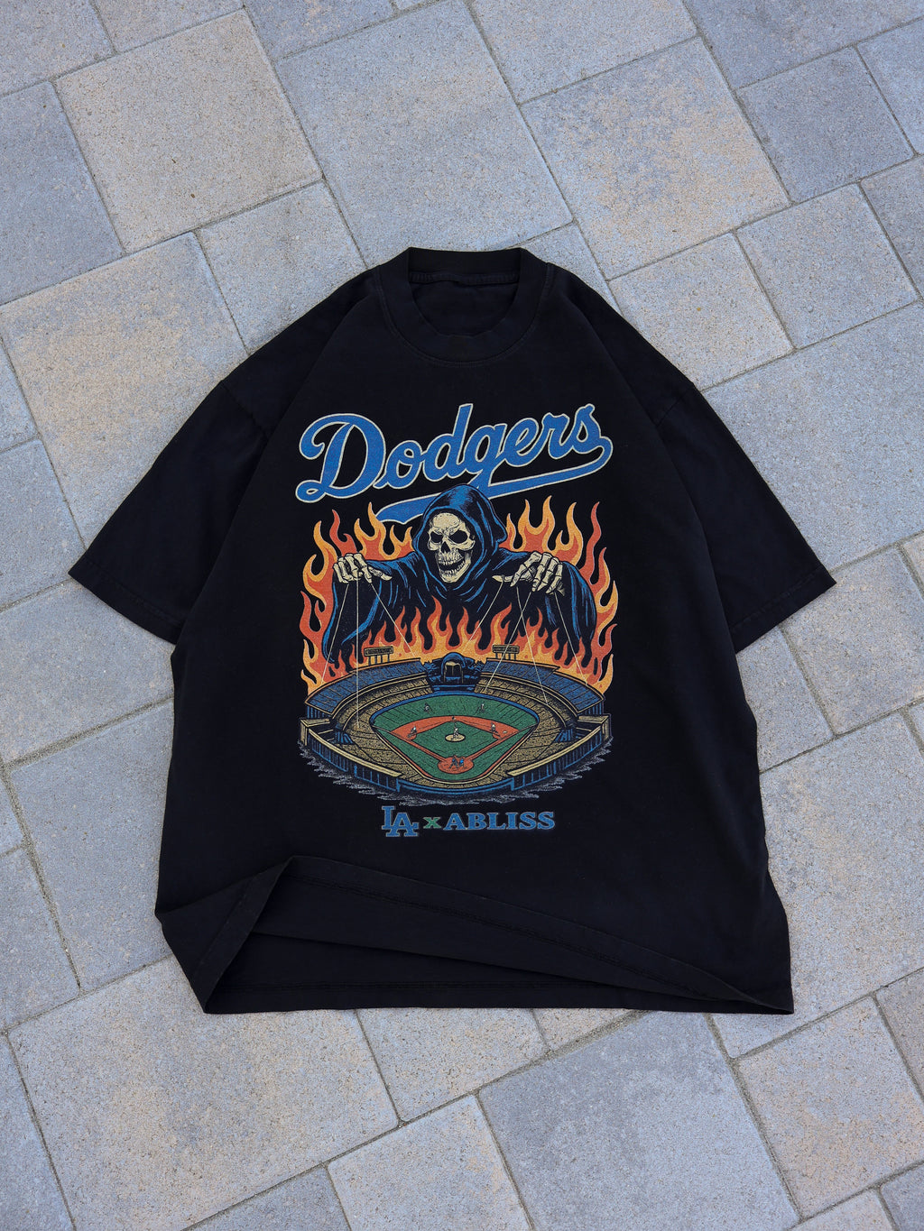 Black - Dodgers Reaper Tee