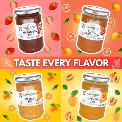 Campo D'Oro, Sicilian Orange Marmalade, 12 oz (340g)