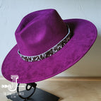 Spotted Hide Western Leather Band