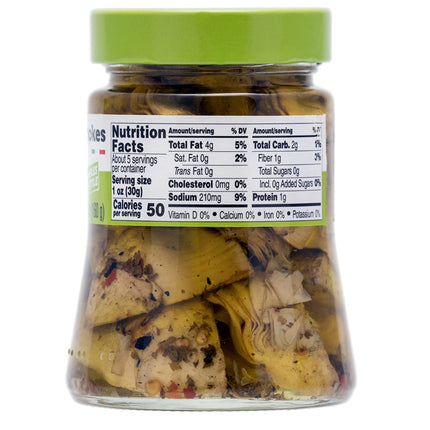 Fratelli D'Amico, Chargrilled Artichokes Quartered in Oil, 9.9oz (280g)