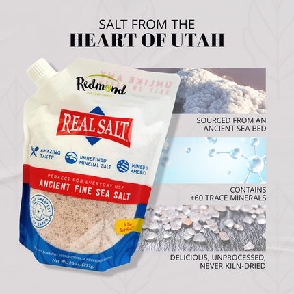 Salt, Redmond Real Salt, Fine Ground