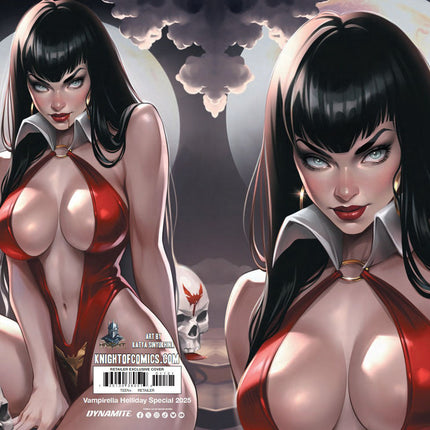 VAMPIRELLA HELLIDAY SPECIAL 2025 - KATYA SINYUKHINA WRAPAROUND COVER A METAL LTD 20 FANEXPO NEW ORLEANS EXCLUSIVE