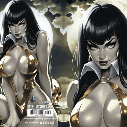 VAMPIRELLA HELLIDAY SPECIAL 2025 - KATYA SINYUKHINA WRAPAROUND COVER B LTD 100 FANEXPO NEW ORLEANS EXCLUSIVE