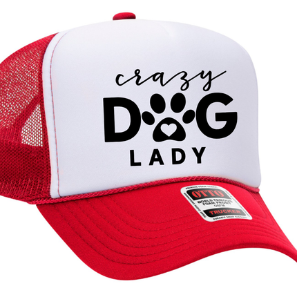 Crazy Dog Lady Adult Otto Foam Trucker Hat