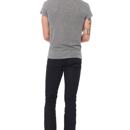 Men's Novelty Texture Crew Neck Tee