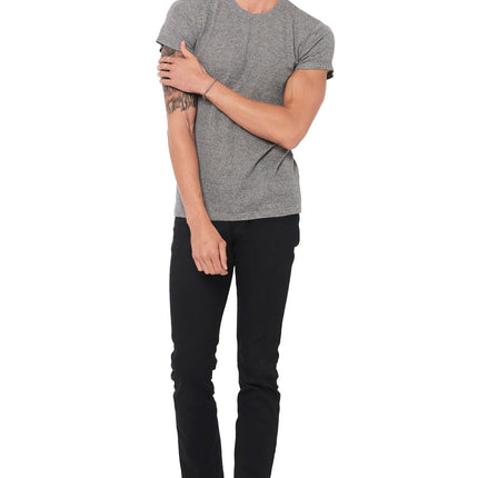 Men's Novelty Texture Crew Neck Tee