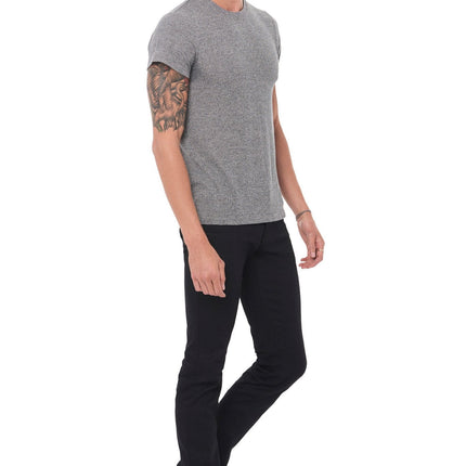 Men's Novelty Texture Crew Neck Tee
