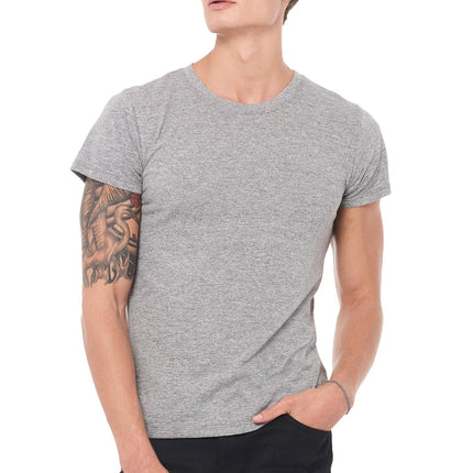 Men's Novelty Texture Crew Neck Tee