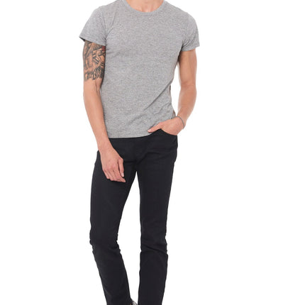 Men's Novelty Texture Crew Neck Tee