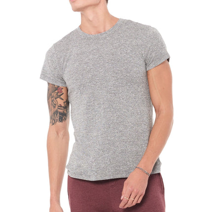 Men's Novelty Texture Crew Neck Tee