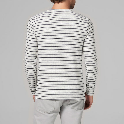 Men's Stripe Pullover Sweater - Navy Stripe