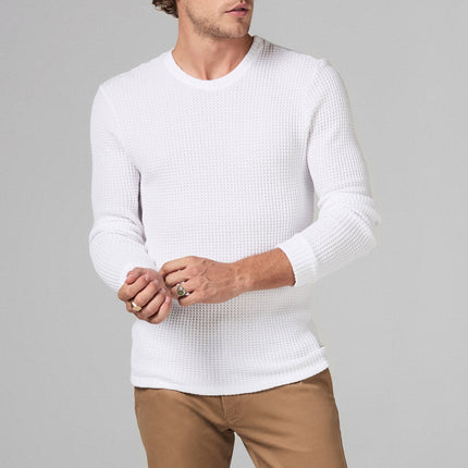 Men's Waffle Thermal Pullover Sweater