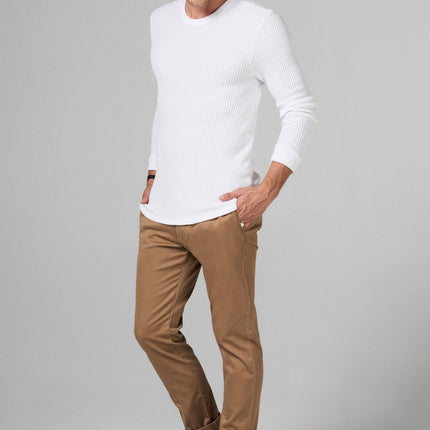 Men's Waffle Thermal Pullover Sweater