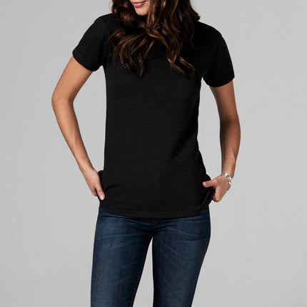 WOMEN'S MODAL RELAXED CREW NECK TEE - BLACK