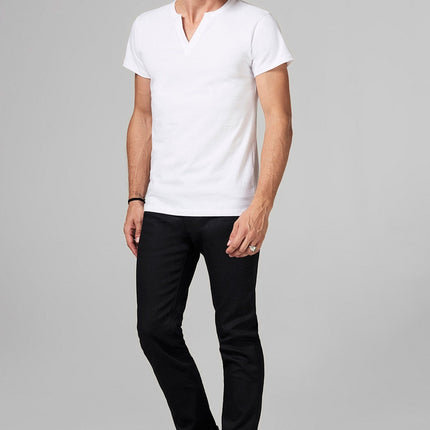 Men's Heavy Cotton Cross V-Neck Tee