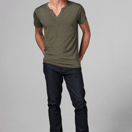 Men's Modal Cross V-Neck Tee
