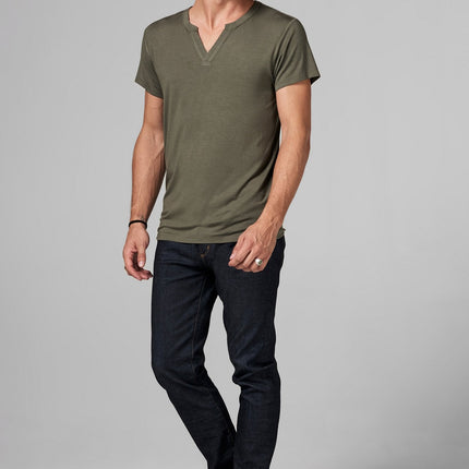 Men's Modal Cross V-Neck Tee