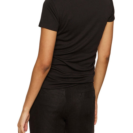 Black Ruched Tee