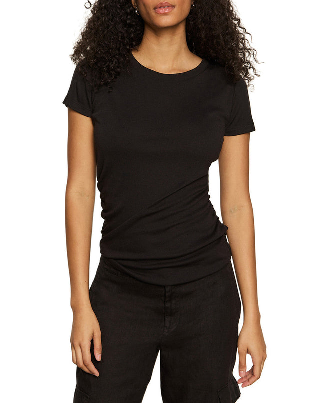 Black Ruched Tee