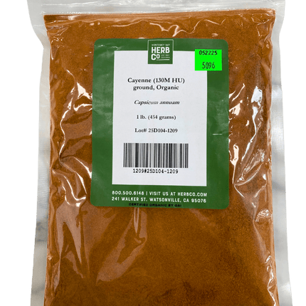 Cayenne Pepper, Ground, 130M HU, Organic