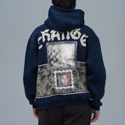 "Change" Panelled Hoodie