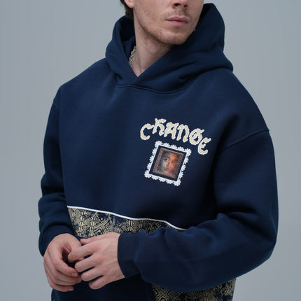 "Change" Panelled Hoodie