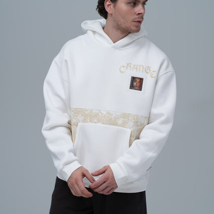 "Change" Panelled Hoodie