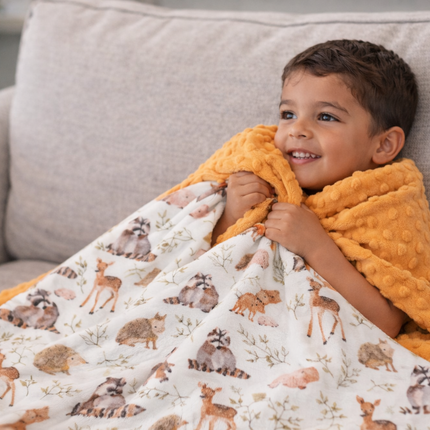 Forest Friends Minky Blanket