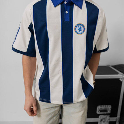 Chelsea FC Polo Shirt - Vintage Football Polo - Retro Soccer Style