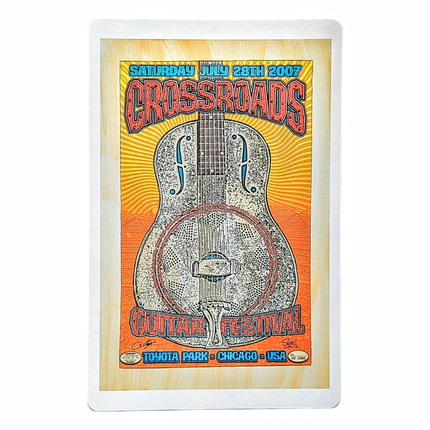 Chuck Sperry Eric Clapton, Chicago 2007 Art Card