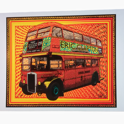 Chuck Sperry Eric Clapton, London 2009 Art Card