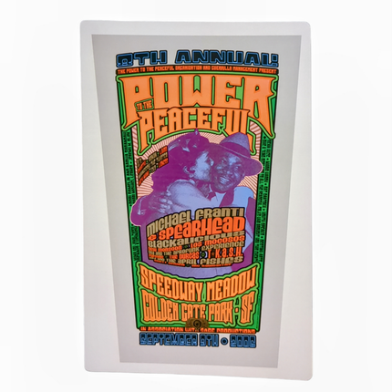 Chuck Sperry Power to the Peaceful, San Francisco 2006 Art Card