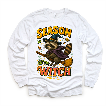 Season Of The Witch Raccoon Shirt - Halloween Tee
