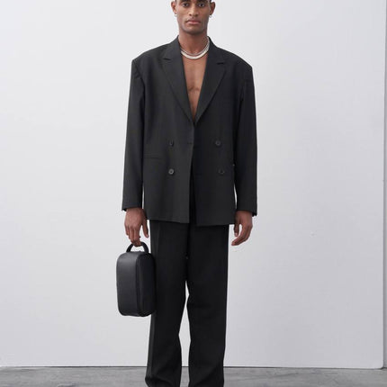 Classic Double Breasted Blazer Suit
