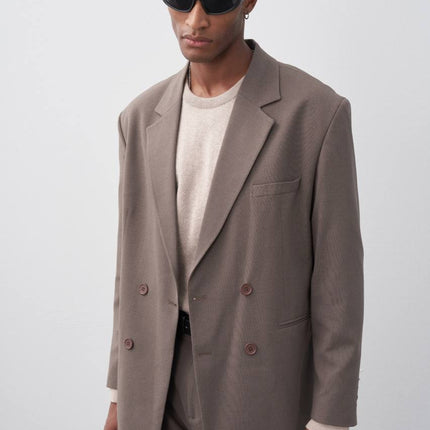 Classic Double Breasted Blazer Suit