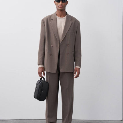 Classic Double Breasted Blazer Suit