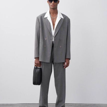 Classic Double Breasted Blazer Suit