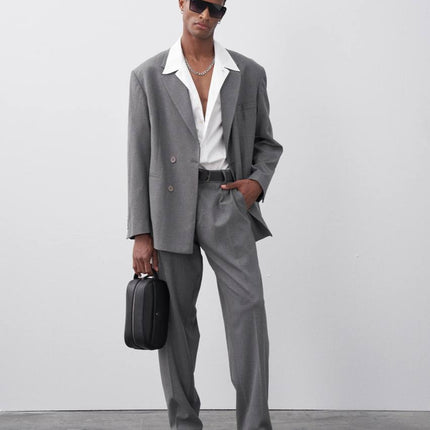 Classic Double Breasted Blazer Suit