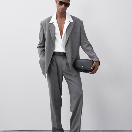Classic Double Breasted Blazer Suit