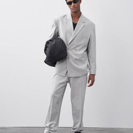 Classic Double Breasted Blazer Suit