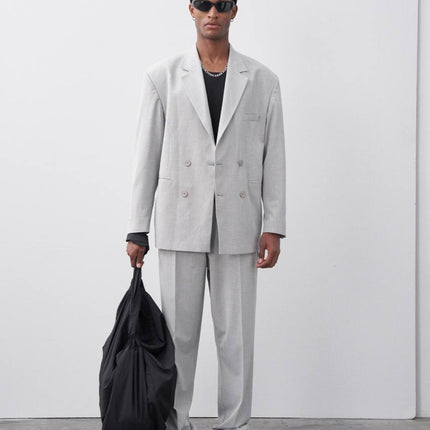 Classic Double Breasted Blazer Suit