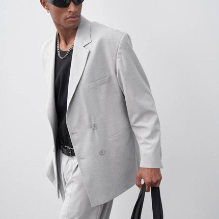 Classic Double Breasted Blazer Suit