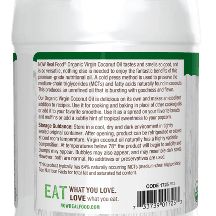 Coconut Oil, Virgin, Organic