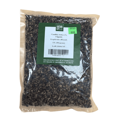 Comfrey Root, Organic, Cut, Sifted