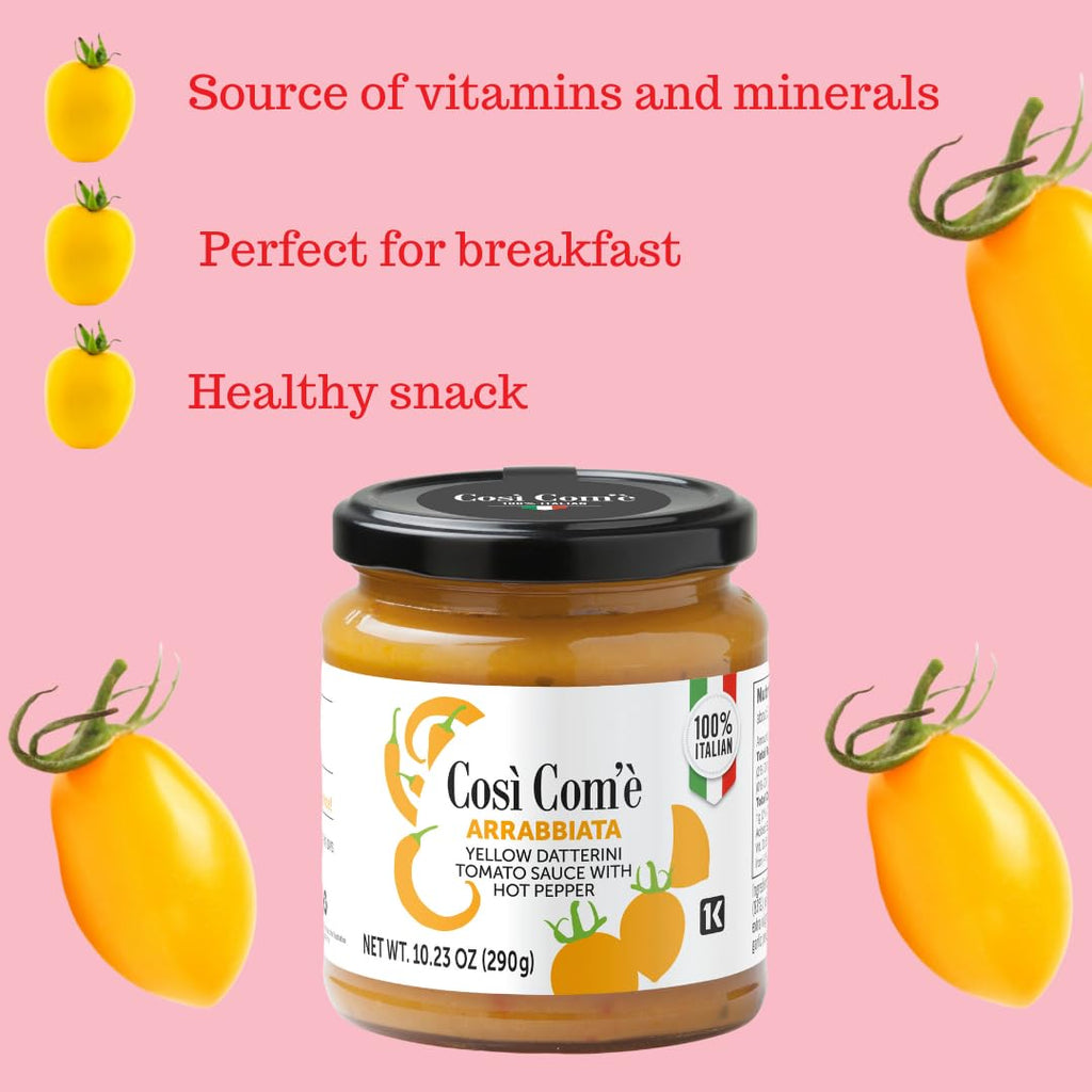 Così Com’è, Yellow Arrabbiata Pasta Sauce – 10.23 oz (290 g)