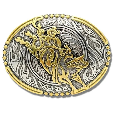 Crumrine Bucking Bull - Belt Buckle