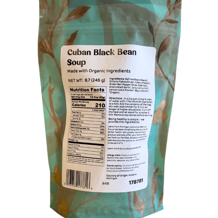 Soup, Black Bean, Cuban