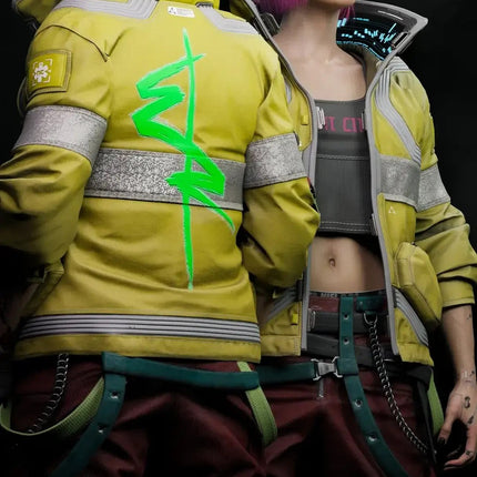 Cyberpunk Edgerunners Yellow Jacket Women's