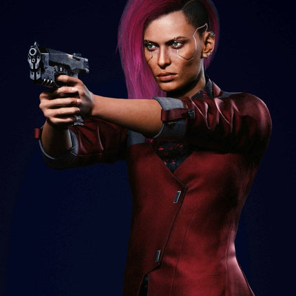 Cyberpunk 2077 Female V Red Leather Blazer